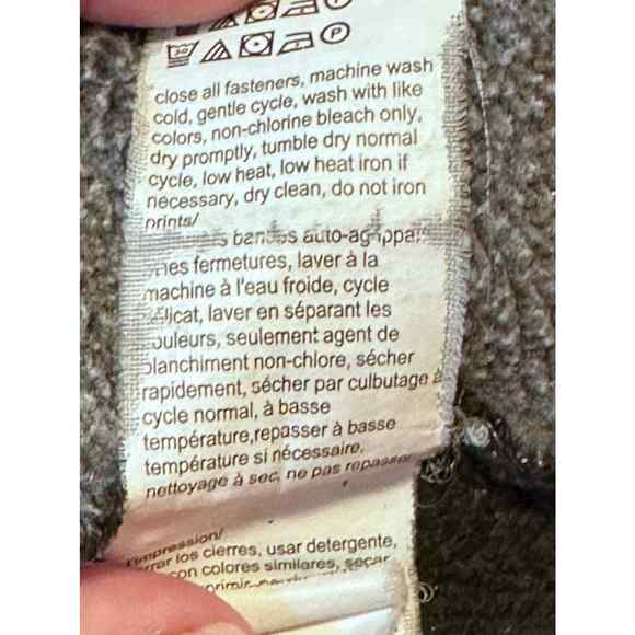 Men's Calvin Klein sip up  light fleece cotton medium jacket no hood - Picture 7 of 8